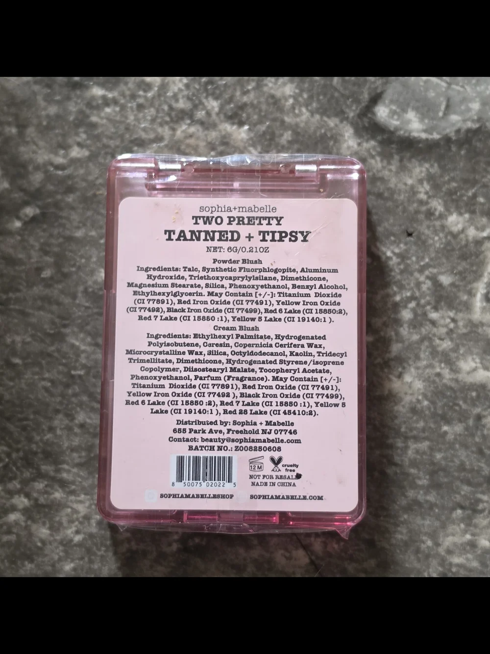 Sophia + Mabelle Two Pretty Blush Duo — Tanned + Tipsy 0.21oz BNIB
